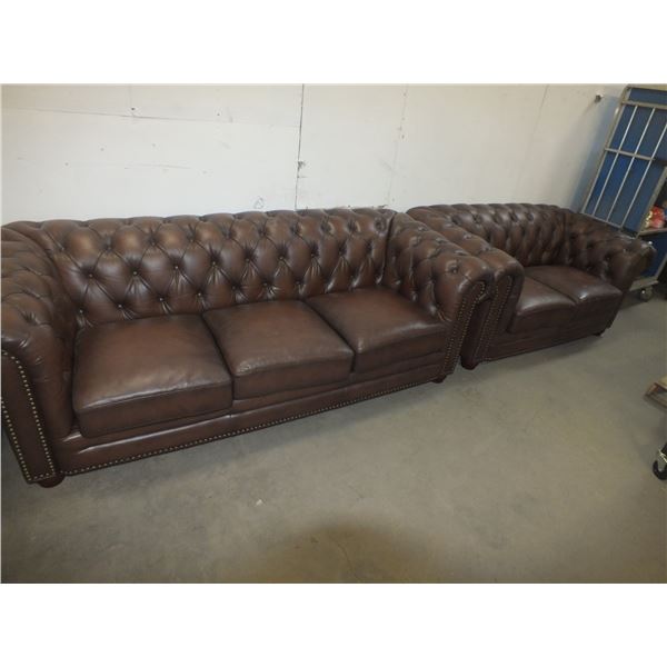 2pc Leather Sofa Set