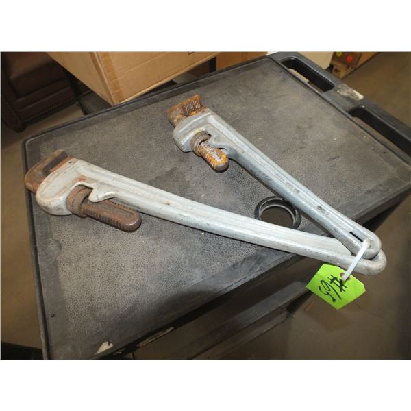 2 Aluminum Pipe Wrenches