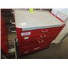 Image 1 : 5 Drawer Storage Cart On Wheels
