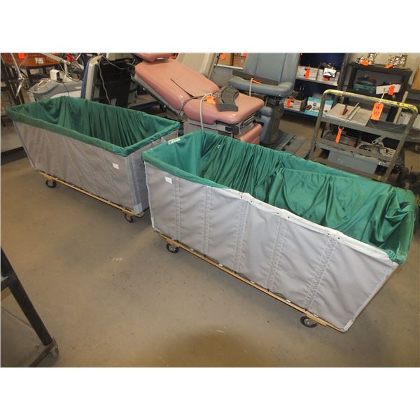 2 Laundry Carts On Wheels