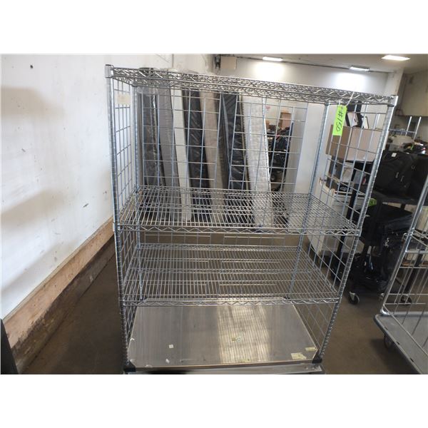 Stainless Steel Storage Cart On Wheels