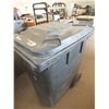 Image 1 : Black Garbage Can On Wheels
