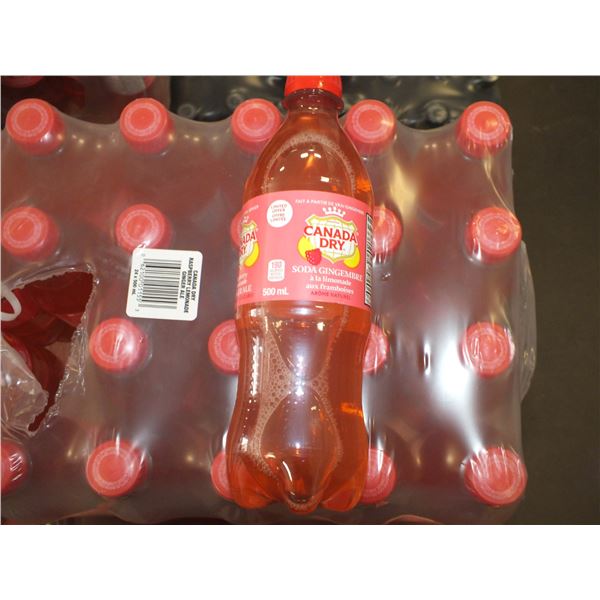 24  500ml Bottles Of Canada Dry Raspberry Lemonade