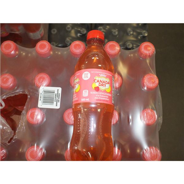 24 500 ml Bottles Of Canada Dry Raspberry Lemonade