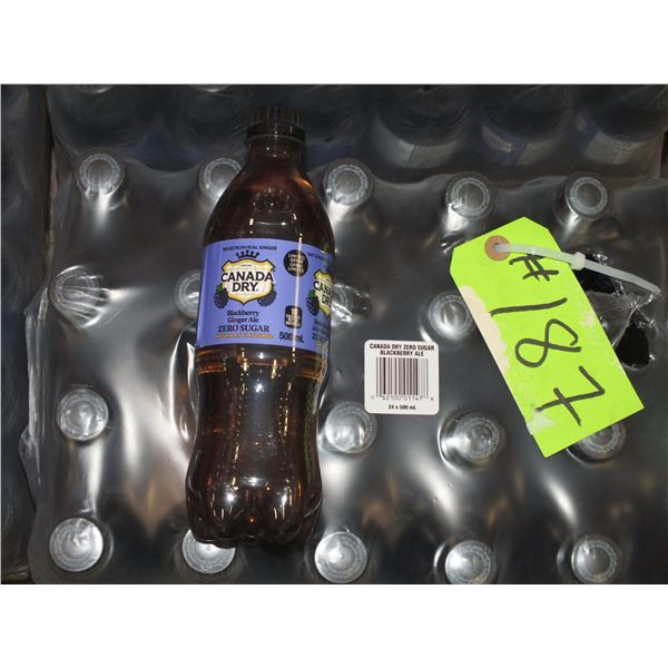 24 500 ml Bottles Of Canada Dry Blackberry Ginger ale
