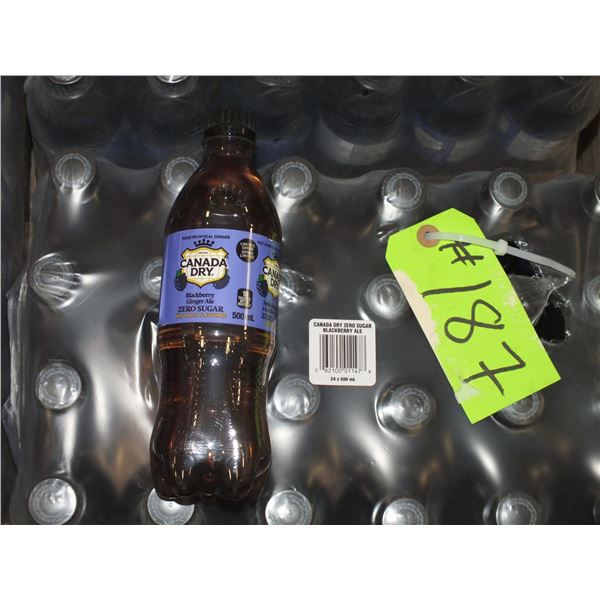 24 500 ml Bottles Of Canada Dry Blackberry Ginger