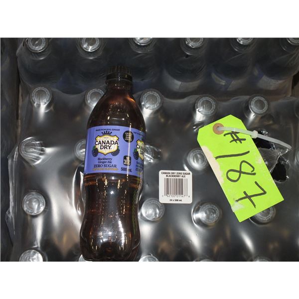 24 500 ml Bottles Of Canada Dry Blackberry Ginger ale
