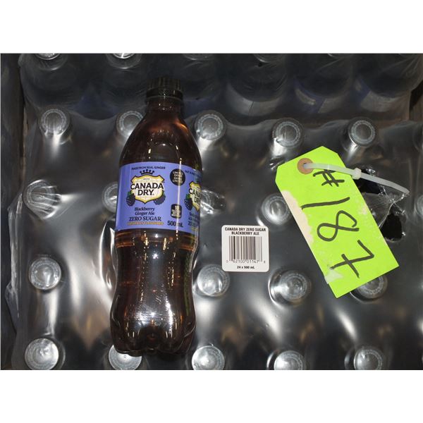 24 500 ml Bottles Of Canada Dry Blackberry Ginger ale