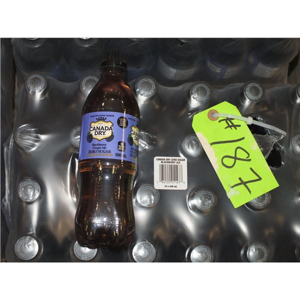 24 500 ml Bottles Of Canada Dry Blackberry Ginger ale
