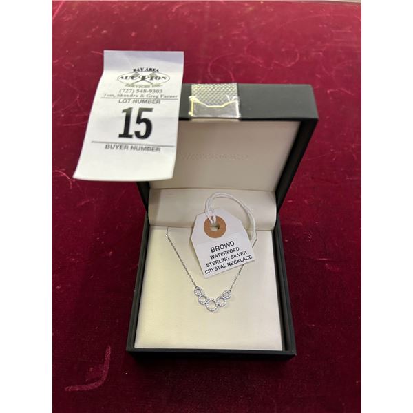 Waterford Sterling Crystal Necklace