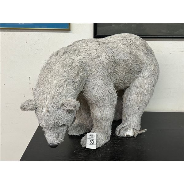 Paper Mache Large Polar Bear Décor