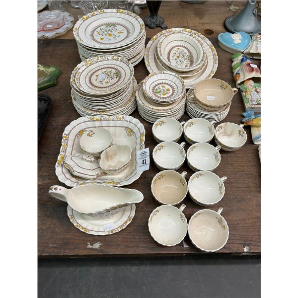 Copeland England Butter Cup Floral China Set