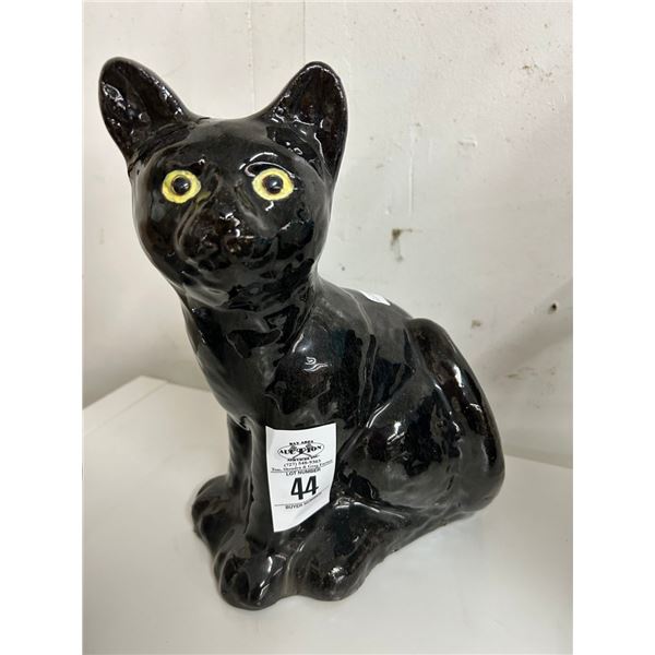 Porcelain Black Cat Statuary
