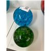 Image 1 : Green/Blue Art Glass Spheres - 2