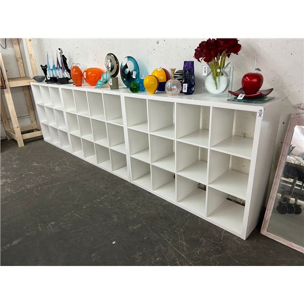 3-White Mica Cube Cabinet - 3 X $