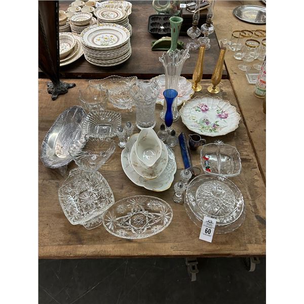 Vases, Bowls, Silverplate, Shakers, Table Décor