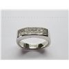Image 2 : 18K WG Diamond Band w/16 Square Cut Diamonds Invisible Channel Set 11.9g - Replacement