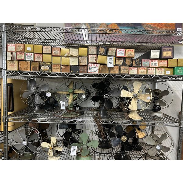 9-Small Vintage Fans - 9 X $