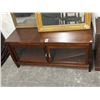 Image 1 : Burl Glass Door Console