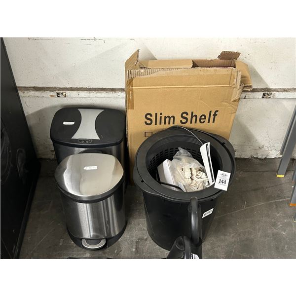 Waste Baskets, Slim Shelf, Root Spa