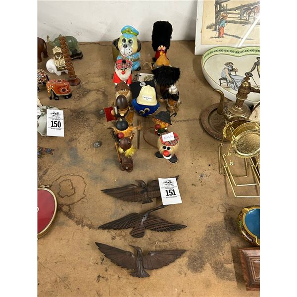 Miniature Figurines, Carved Birds