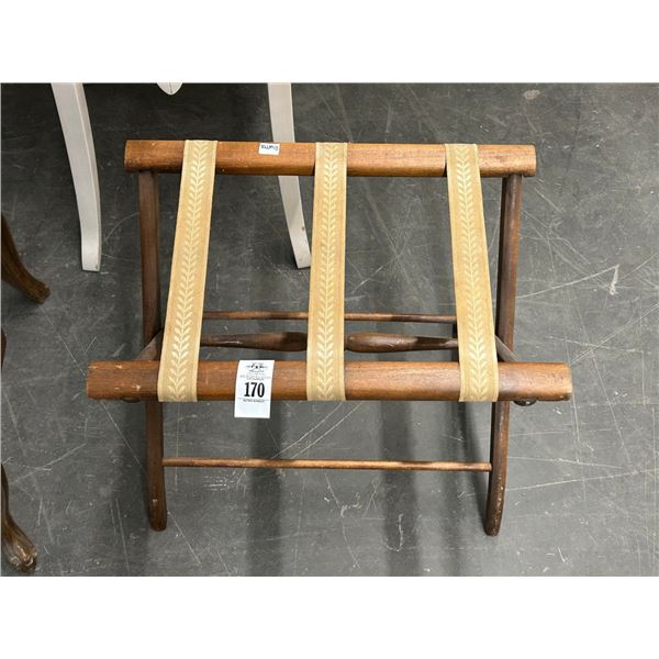 Mahogany Luggage Stand