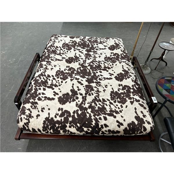 Futon Bed w/Cow Hide Style Cushion