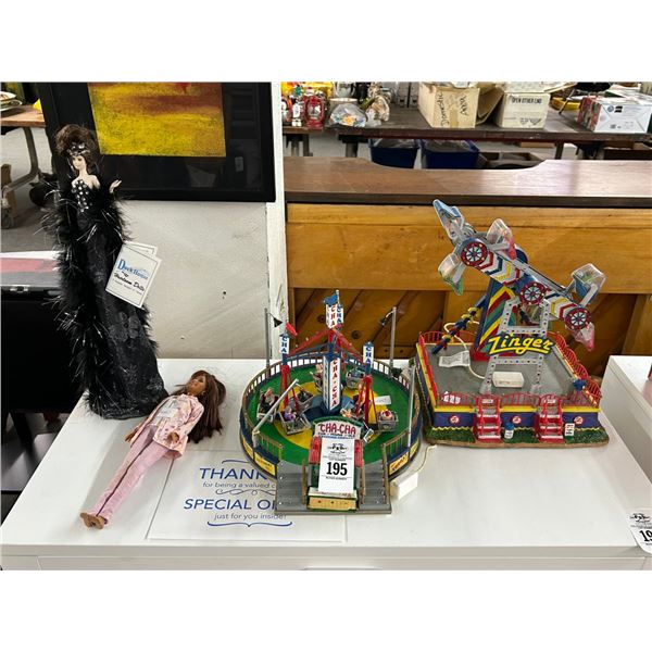 Duck House Heirloom Dolls 2 w/Cha Cha Fair Ride Miniature