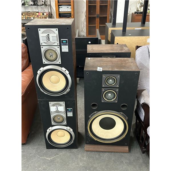Sansui Vintage Quality Stereo Speakers - 4