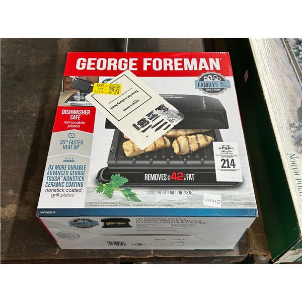George Foreman Grill In Box