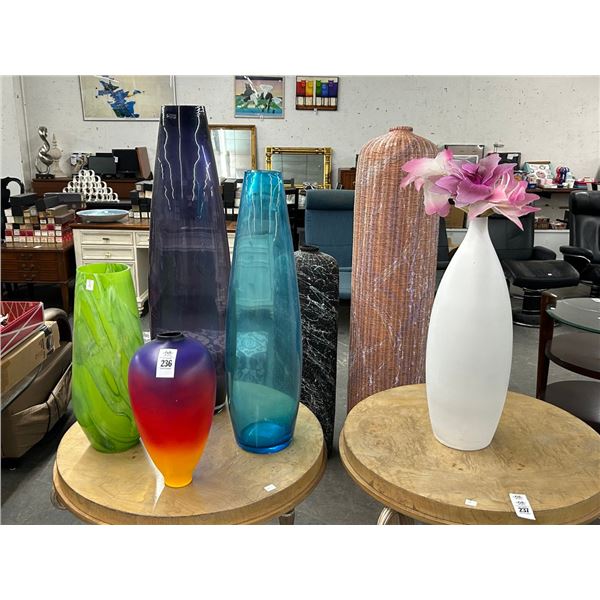 Decorator Art Glass Vases - 5