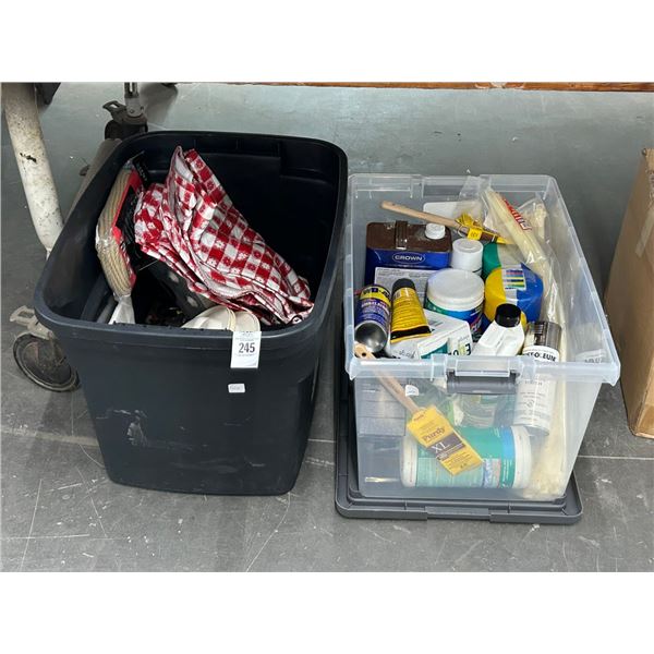 Asst. Car Care Items, Lubricants, Home Good - 2 Bins