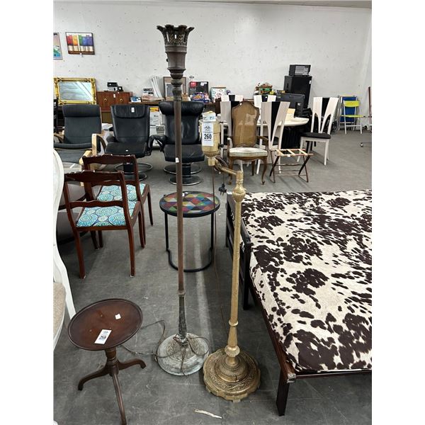 Vintage Torchier Floor Lamps - Missing Shades - 2