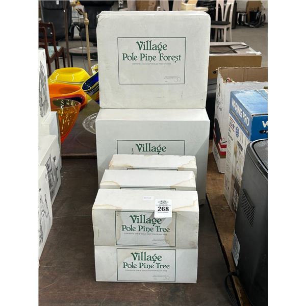 Village Pole Pine Forest Décor - 9 Boxes