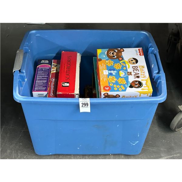 Tote w/Asst. Board Games