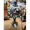 Image 1 : Ornate Tiffany Style Floral Leaded Lamp