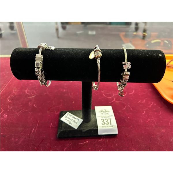 Pandora Bracelets w/Charms - 3