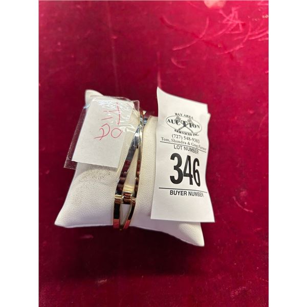 Contemporary Gold Bangle Bracelet
