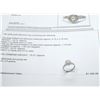 Image 1 : 10K WG Diamond Ring w/One Pear Cut Diamond and 46 Round Diamonds 2.5g - Replacement