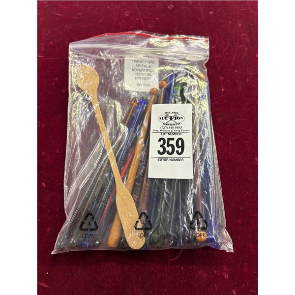 29 Vintage Advertising Cocktail Stirrers