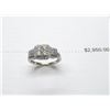 Image 2 : 10K WG Diamond Ring w/81 Round Single Cut Diamonds Prong Set 4.3g.  Replacement