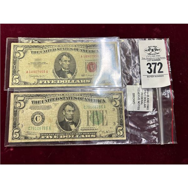 34/63  $5  Federal Reserve Notes