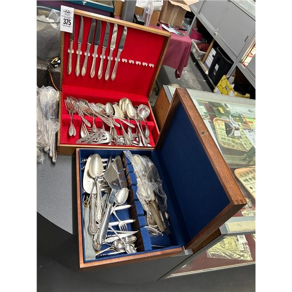 Silver Utensil Sets w/Boxes - 2