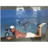 Image 2 : Brittany Lincicome Autographed Photo 3/2 Framed, Egyptian Papyrus Paper Painting