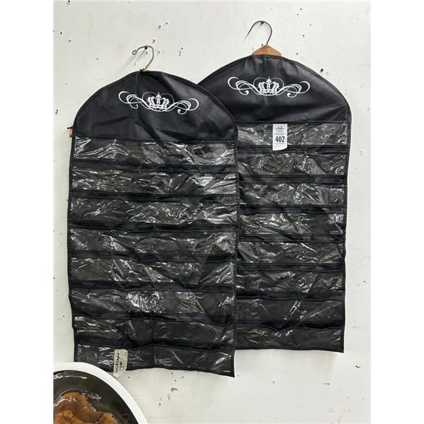 Jewelry Transport Bags w/Hangers - Pair