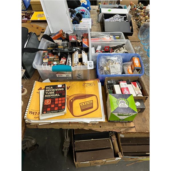 Large Lot of Electronics, Tubes, Service Manuals