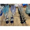 Image 1 : Large Lot of Designer Art Glass Stem Glasses