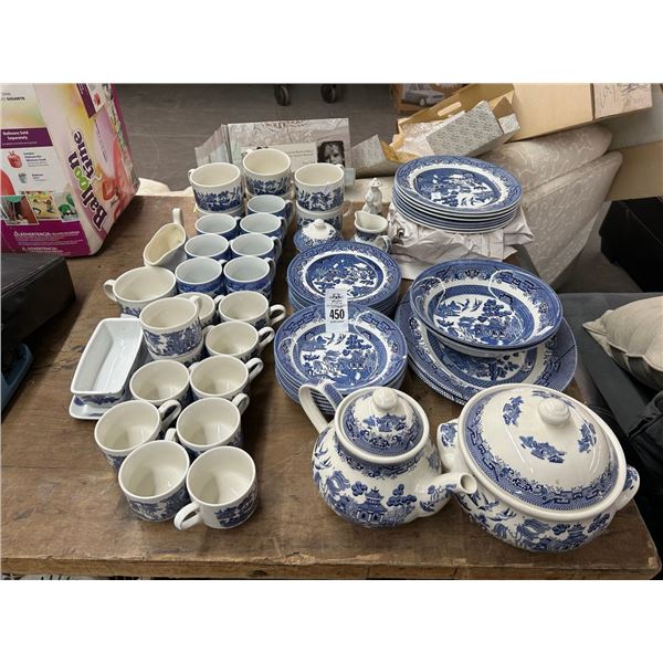 Churchill Floral Blue Dish Set