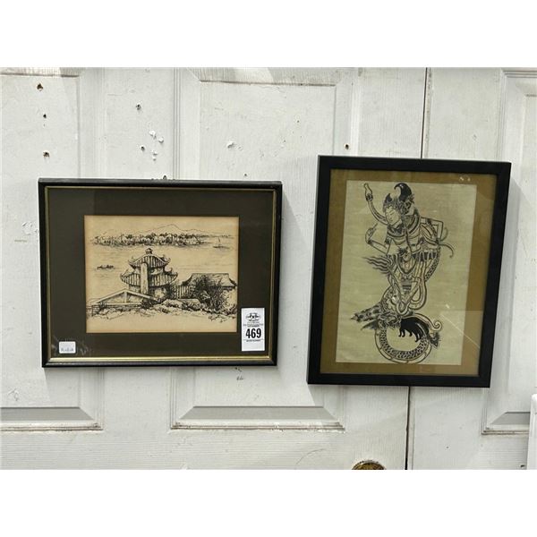 Oriental Sketch Wall Art - 2