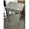 Image 1 : Gray Small End Table w/Drawer